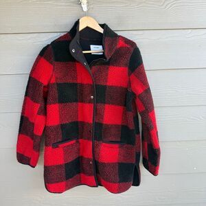 Old Navy plaid Sherpa coat